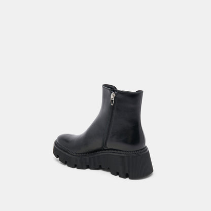 Dolce Vita Emmet H2O Waterproof Midnight Crinkle Patent Wide Boots