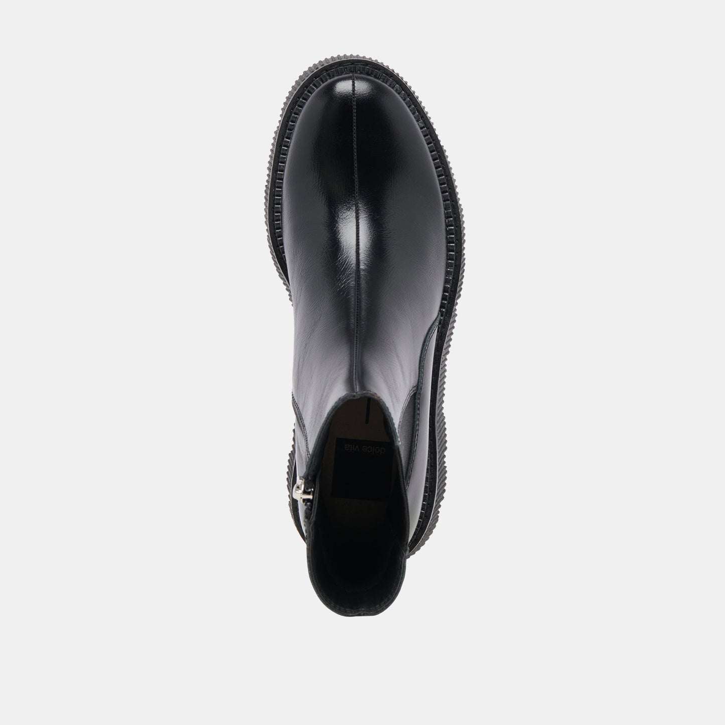Dolce Vita Emmet H2O Waterproof Midnight Crinkle Patent Wide Boots