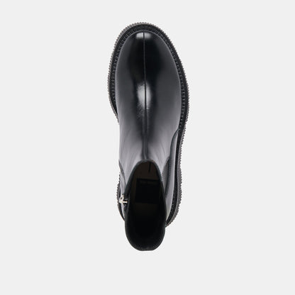 Dolce Vita Emmet H2O Waterproof Midnight Crinkle Patent Wide Boots