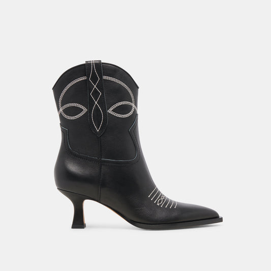 Dolce Vita ANGEL BOOTIES BLACK WHITE LEATHER