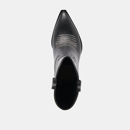 Dolce Vita ANGEL BOOTIES BLACK WHITE LEATHER