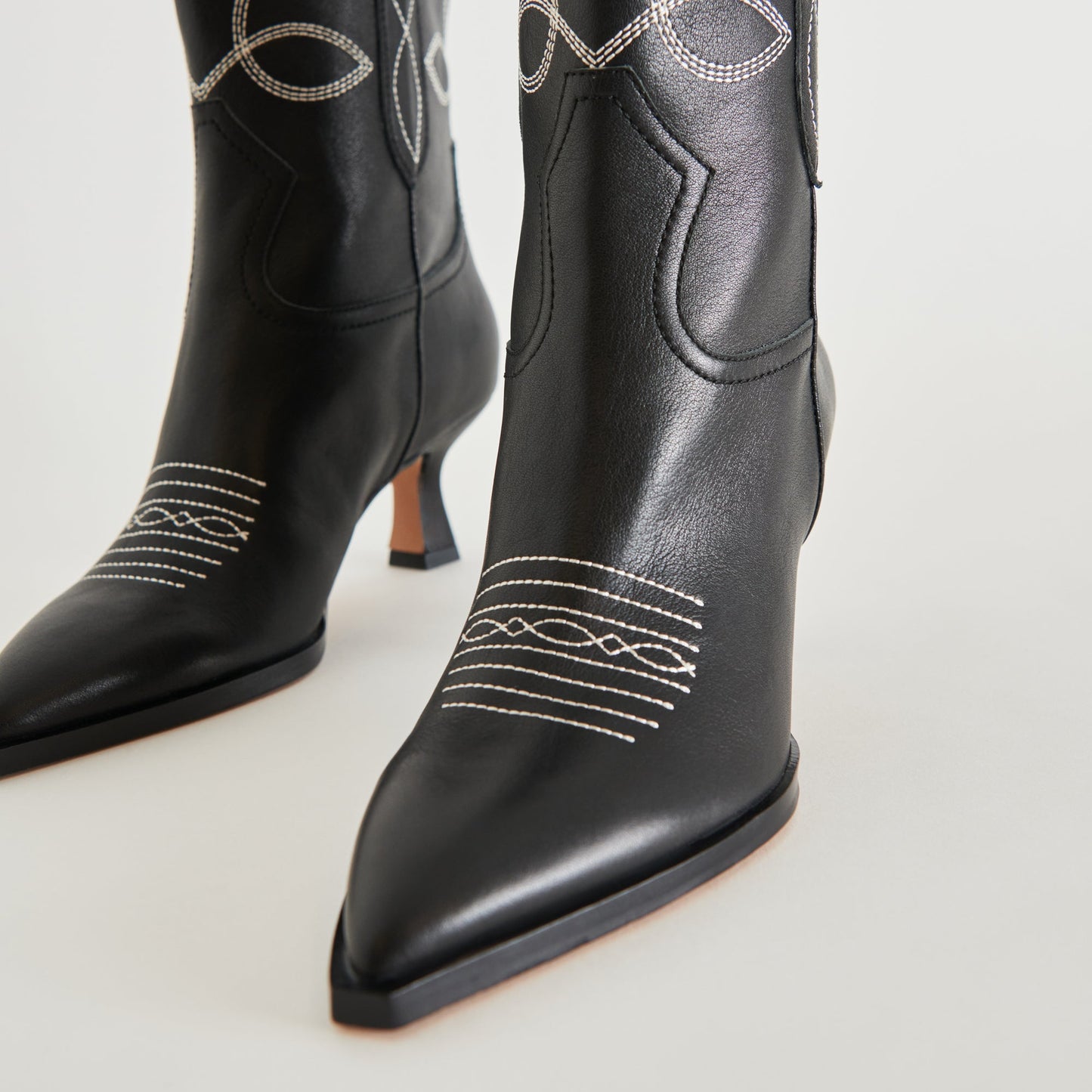 Dolce Vita ANGEL BOOTIES BLACK WHITE LEATHER