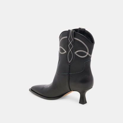 Dolce Vita ANGEL BOOTIES BLACK WHITE LEATHER