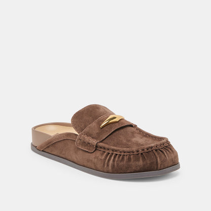 Dolce Vita Jodero Dk Brown Suede Flats