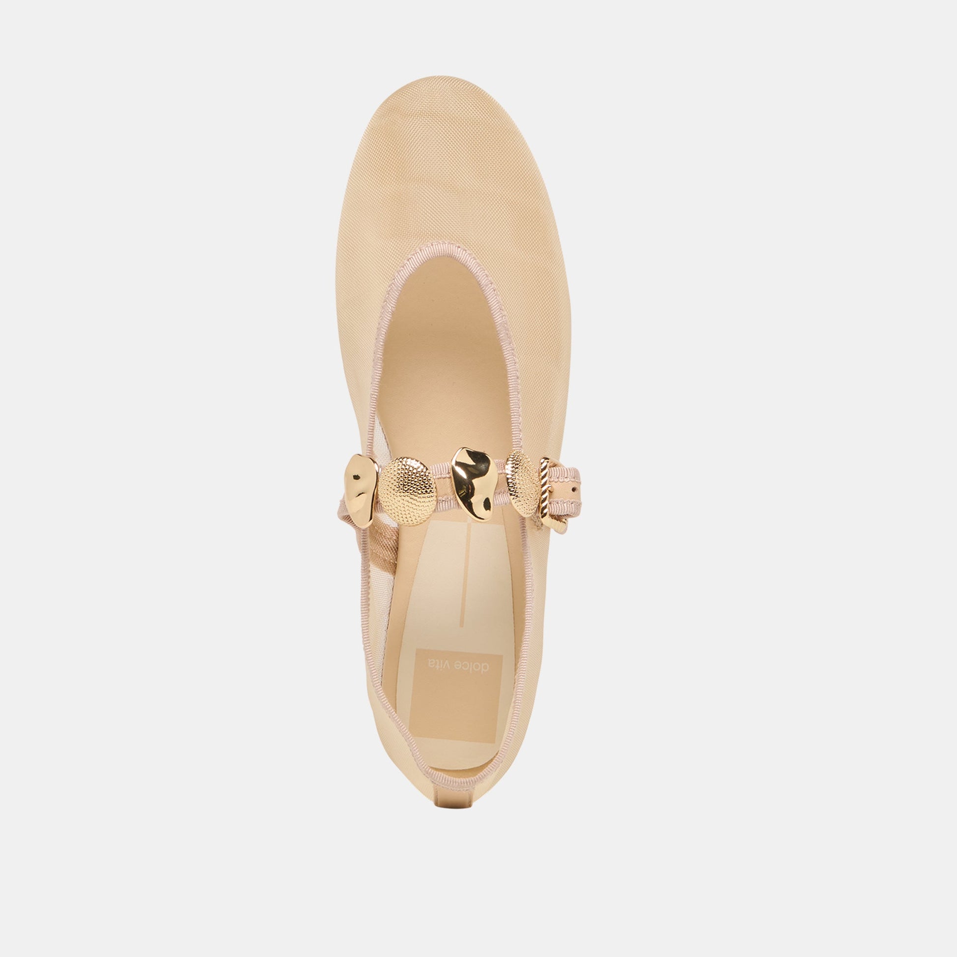Dolce Vita Relan French Vanilla Mesh Ballet Flats