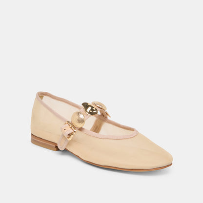 Dolce Vita Relan French Vanilla Mesh Ballet Flats