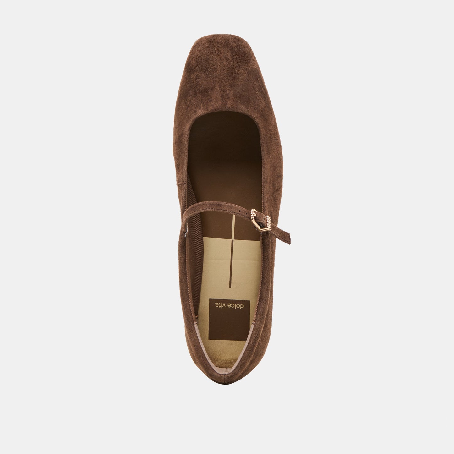 Dolce Vita Reyes Dk Brown Suede Ballet Flats
