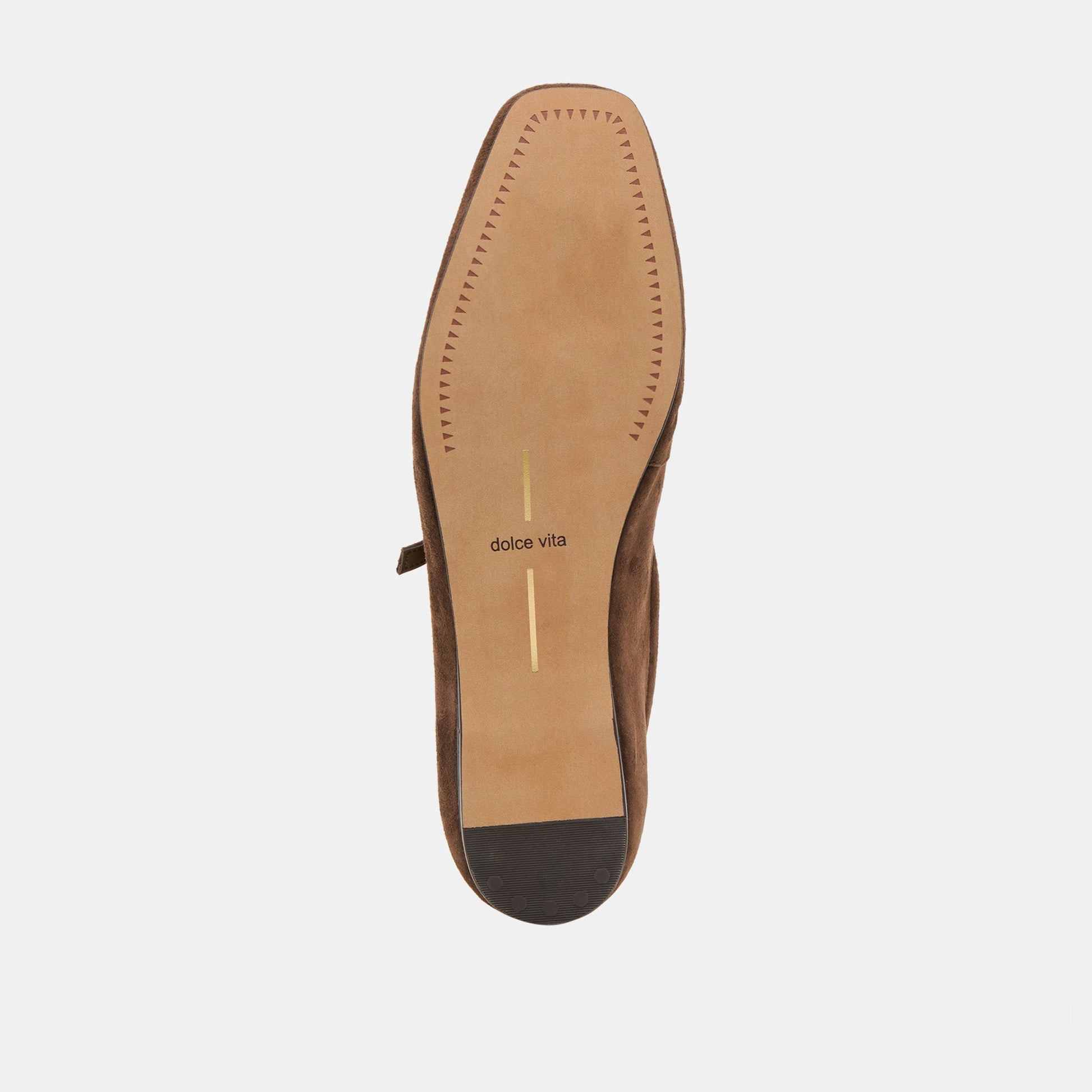 Dolce Vita Reyes Dk Brown Suede Ballet Flats