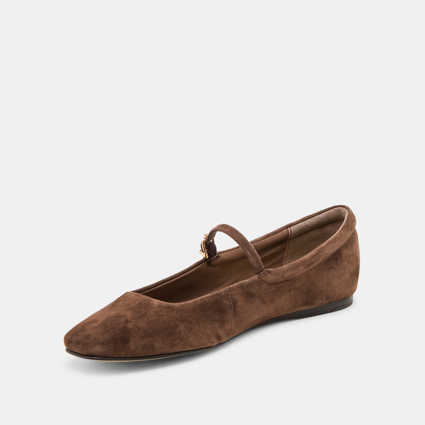 Dolce Vita Reyes Dk Brown Suede Ballet Flats