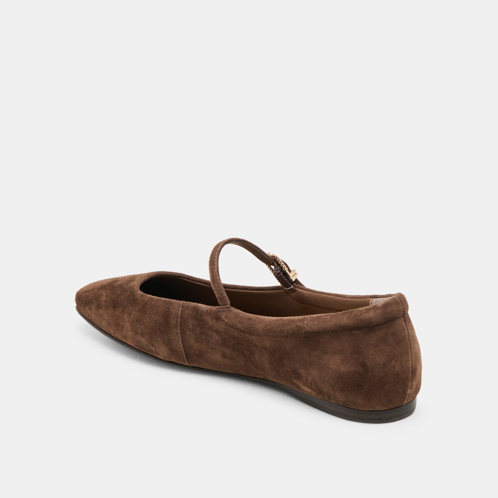 Dolce Vita Reyes Dk Brown Suede Ballet Flats