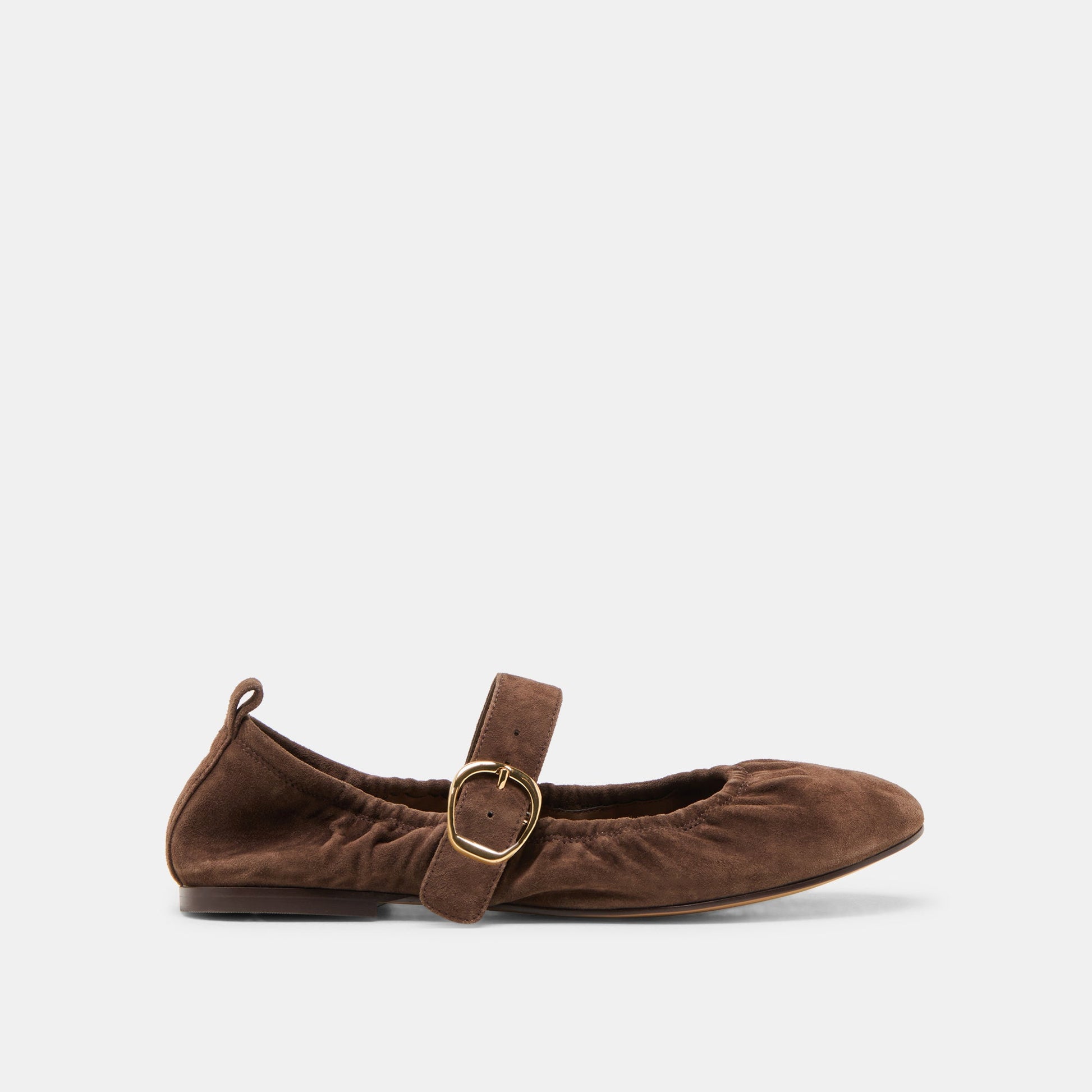 Dolce Vita Caely Dk Brown Suede Ballet Flats