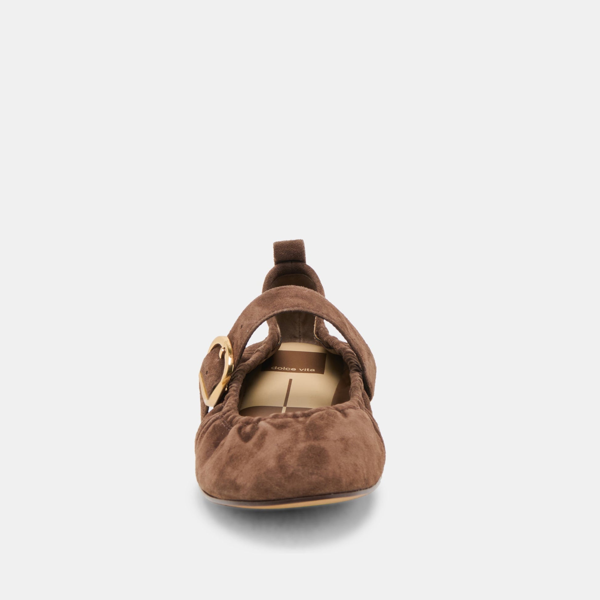 Dolce Vita Caely Dk Brown Suede Ballet Flats