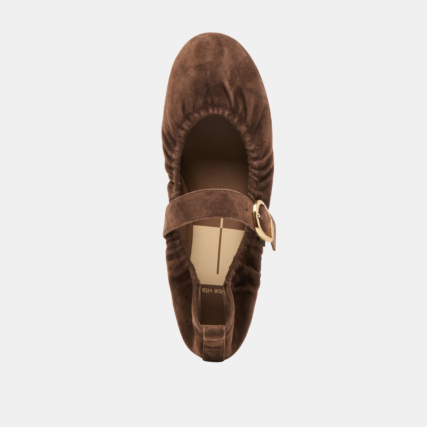 Dolce Vita Caely Dk Brown Suede Ballet Flats