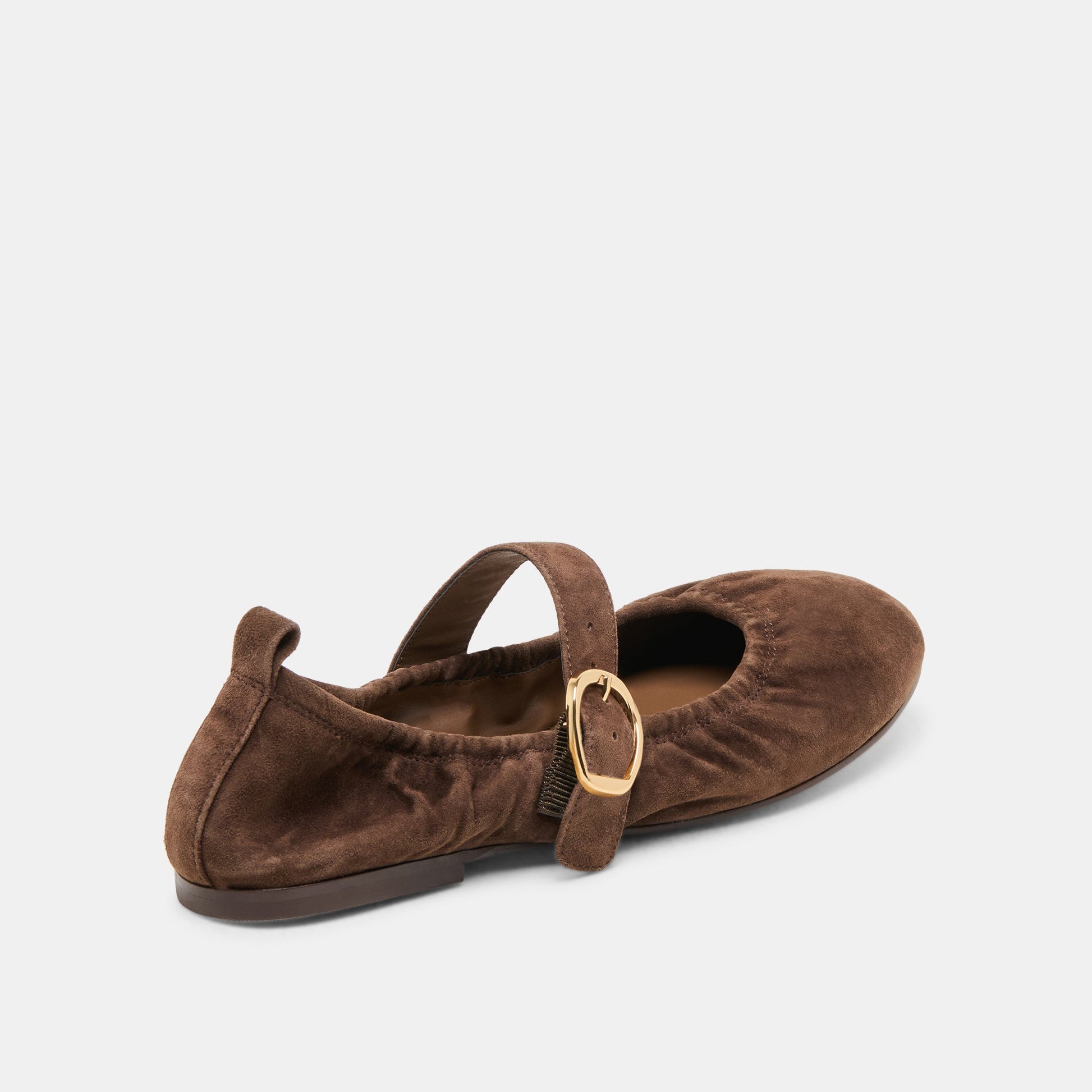 Dolce Vita Caely Dk Brown Suede Ballet Flats