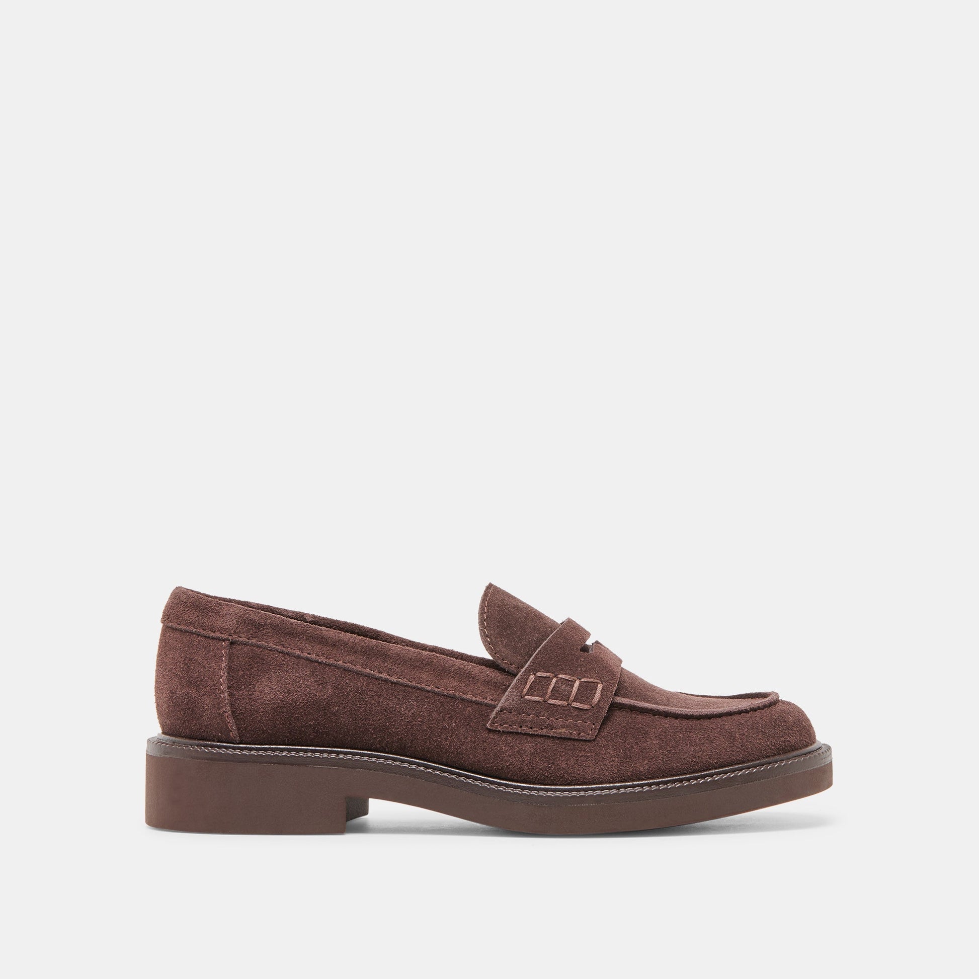 Dolce Vita Tiggy Mahogany Suede Loafers