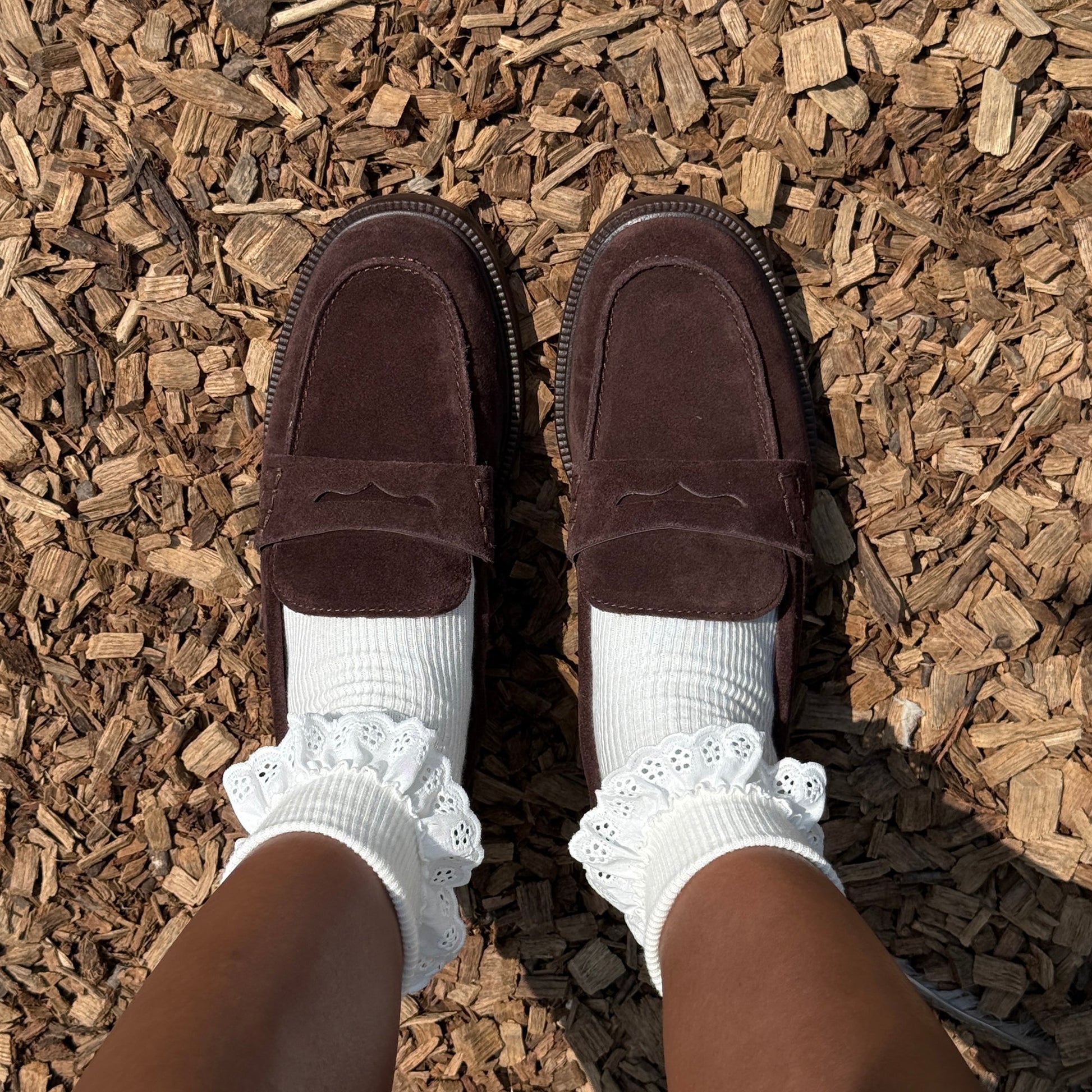 Dolce Vita Tiggy Mahogany Suede Loafers