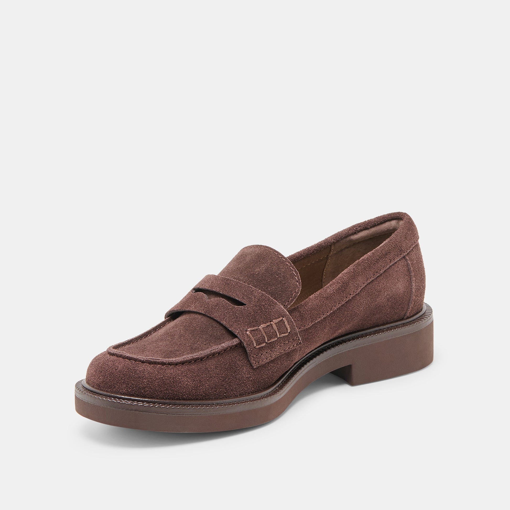 Dolce Vita Tiggy Mahogany Suede Loafers