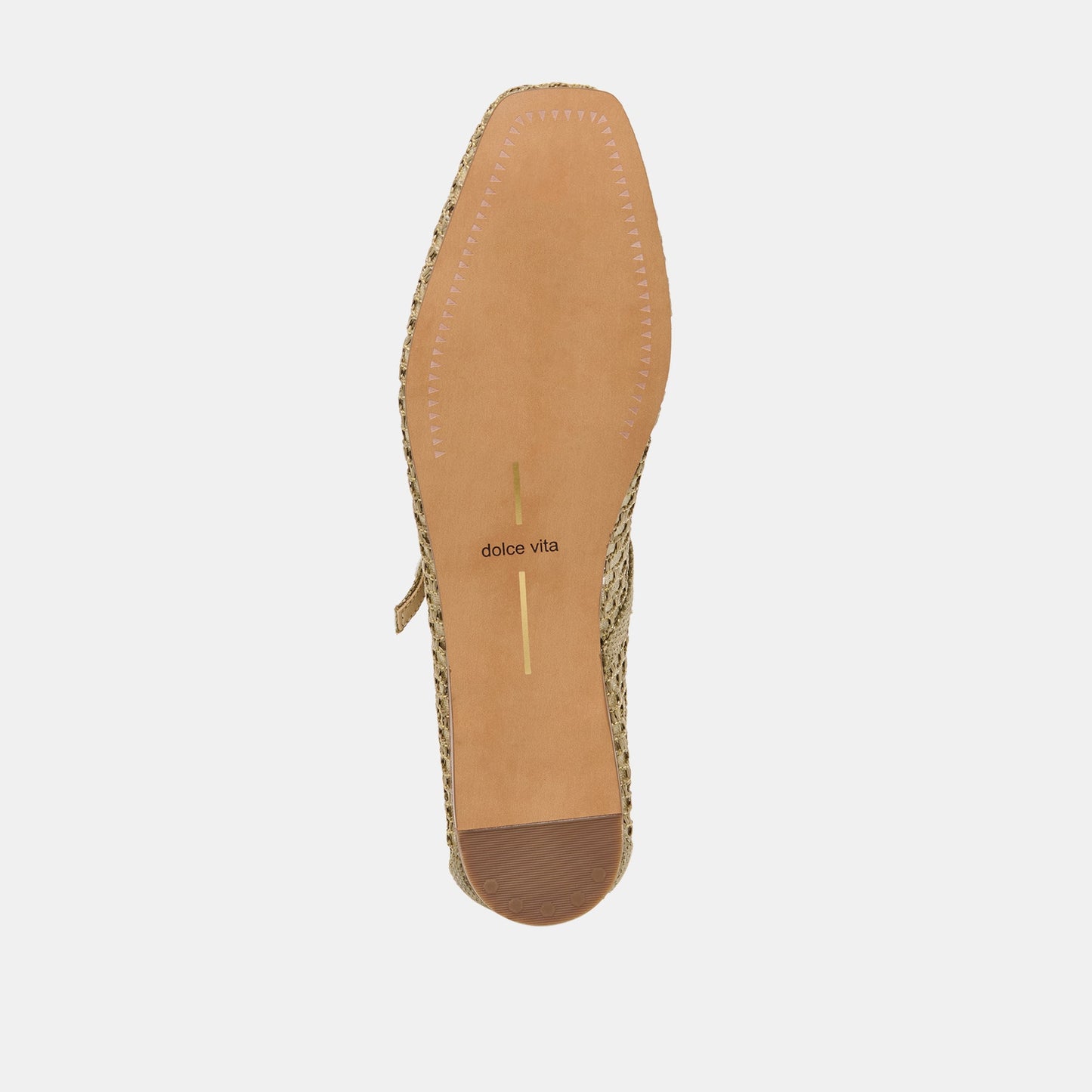 Dolce Vita Reyes Olive Woven Raffia Ballet Flats