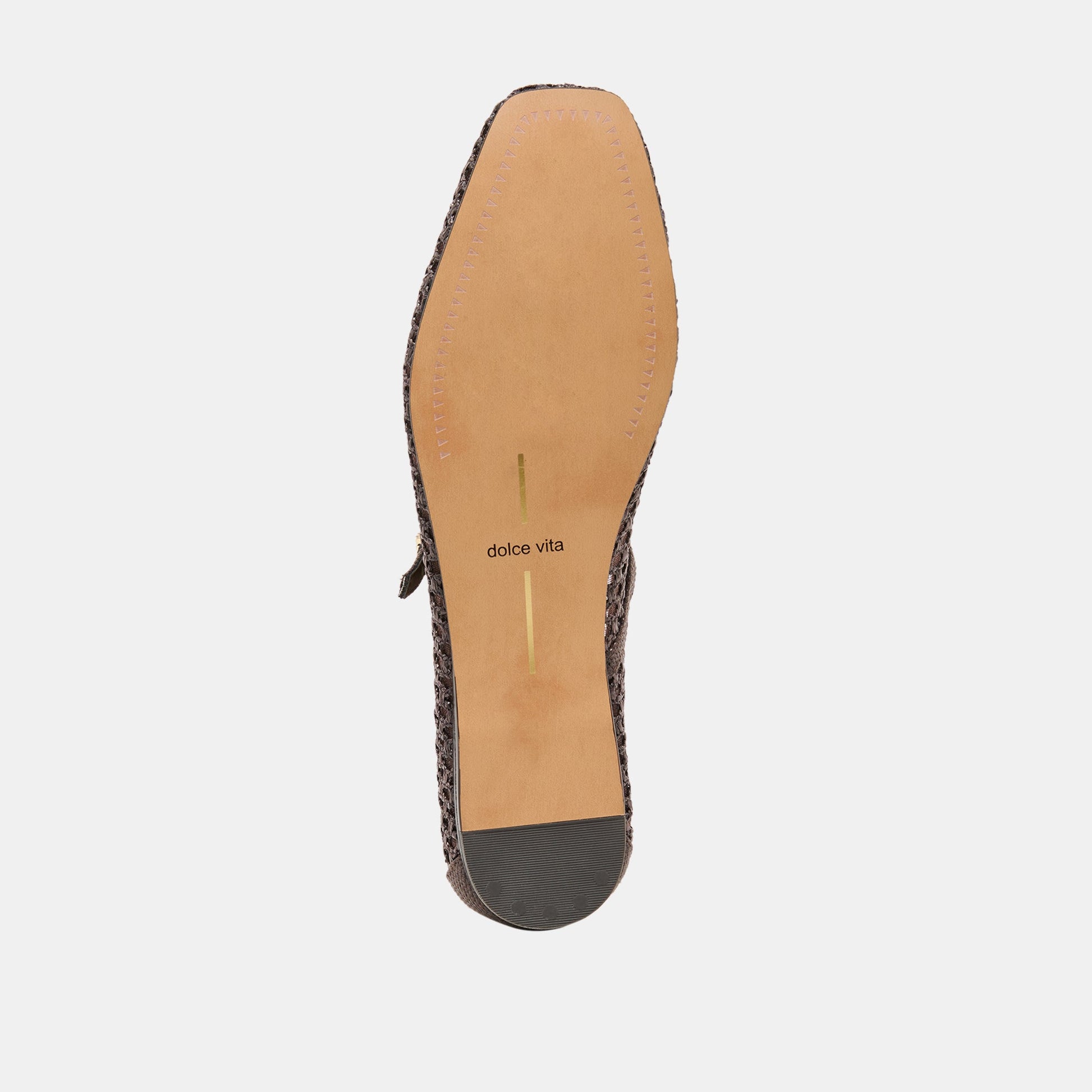 Dolce Vita Reyes Chocolate Woven Raffia Ballet Flats