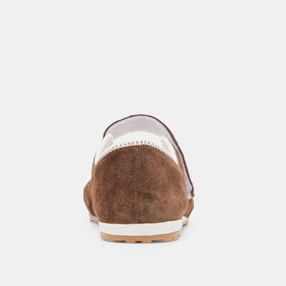Dolce Vita Sofya Dk Brown Suede Sneakers