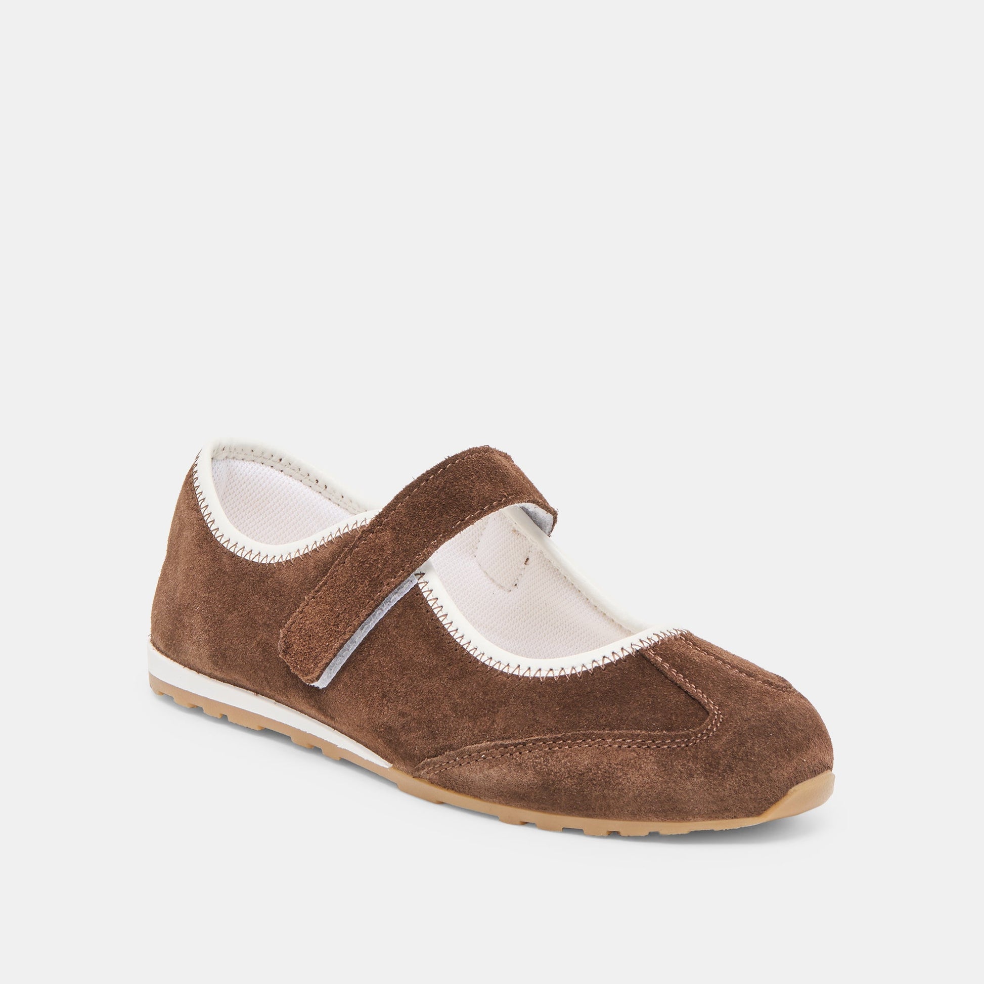 Dolce Vita Sofya Dk Brown Suede Sneakers