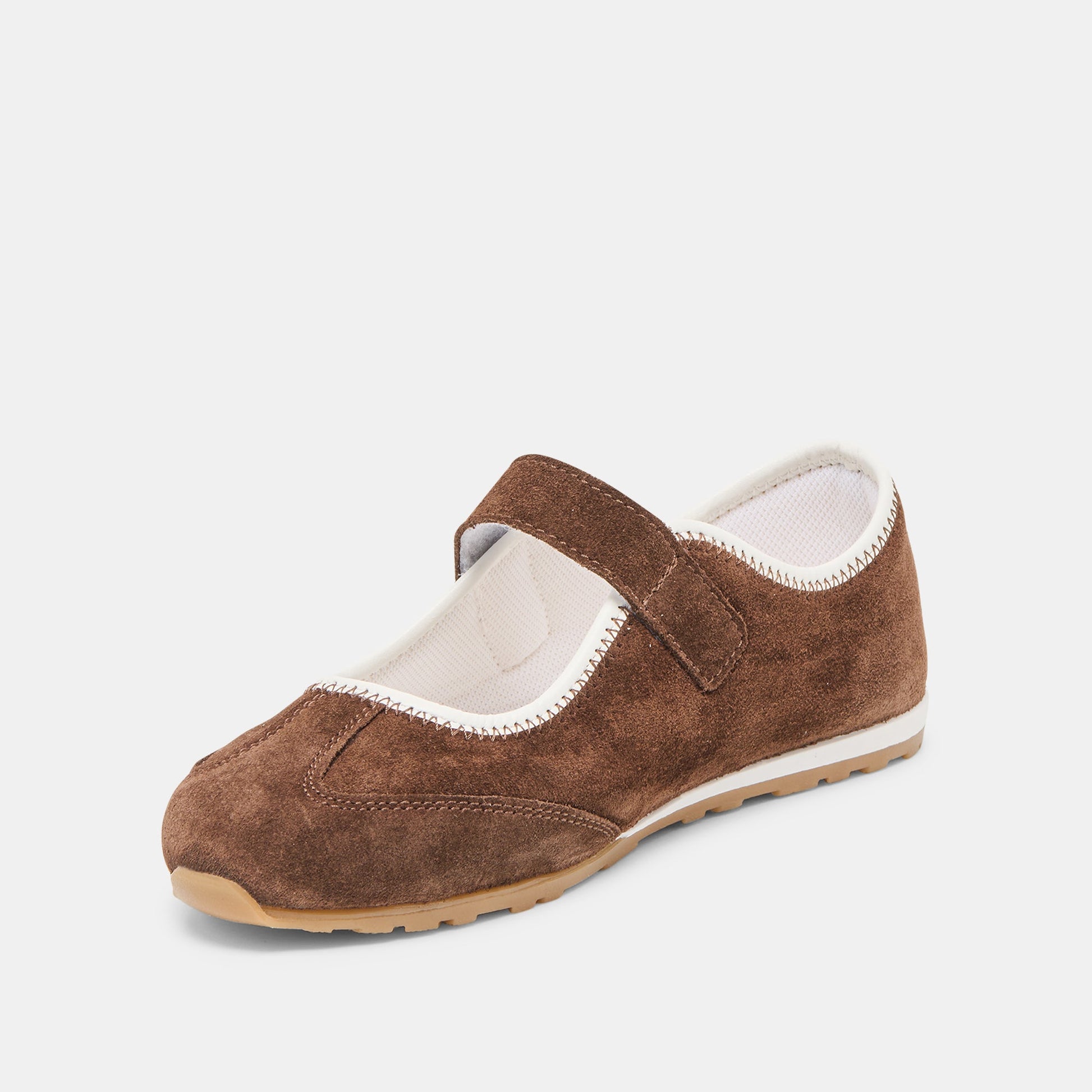 Dolce Vita Sofya Dk Brown Suede Sneakers