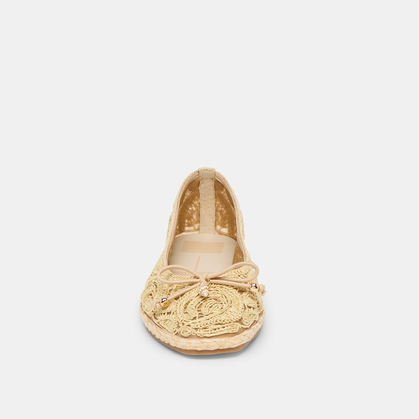 Dolce Vita Tianna Lt Natural Raffia Lace Ballet Flats