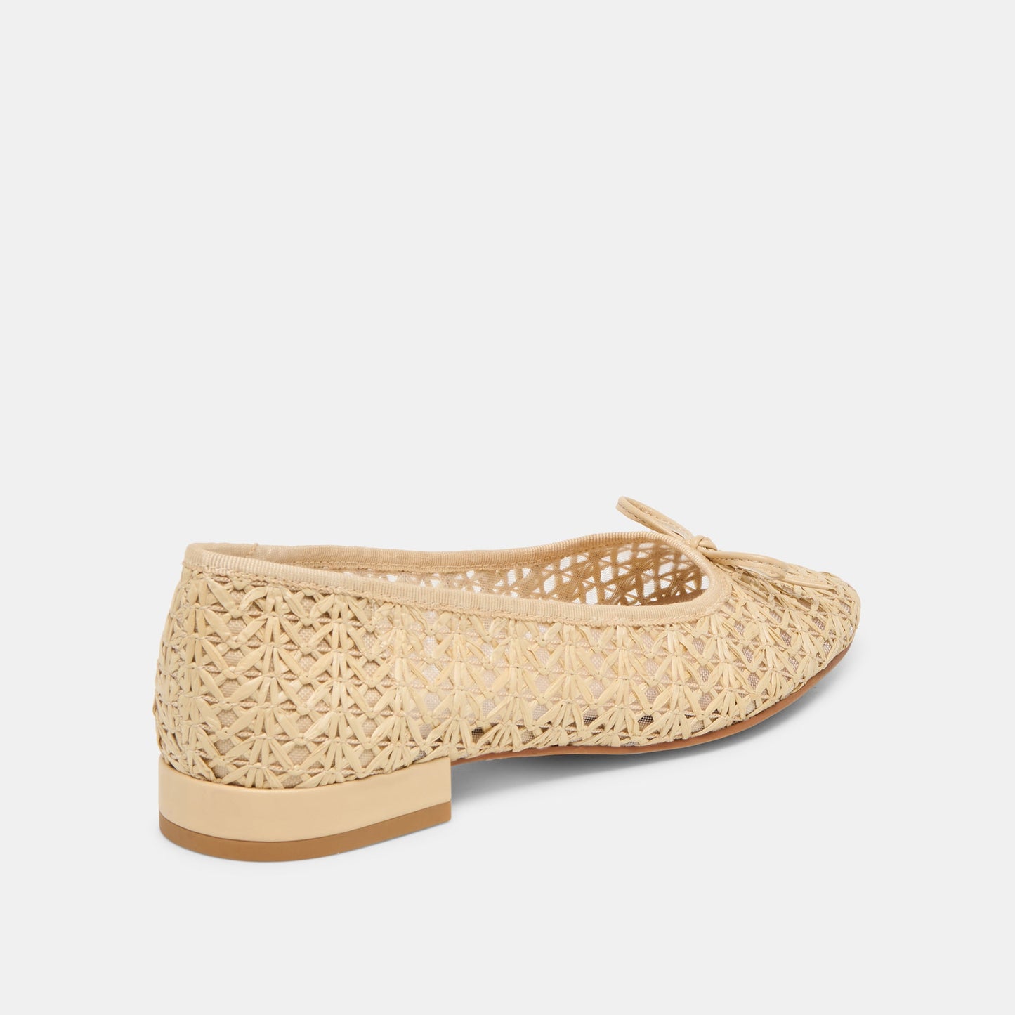 Dolce Vita Ulicia Lt Natural Cross Hatch Raffia Ballet Flats