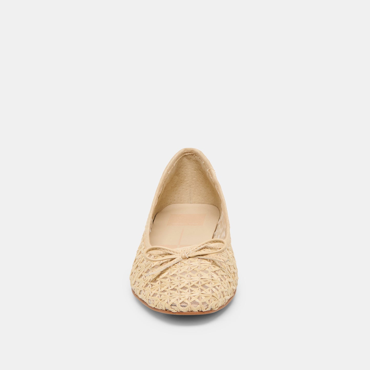 Dolce Vita Ulicia Lt Natural Cross Hatch Raffia Ballet Flats