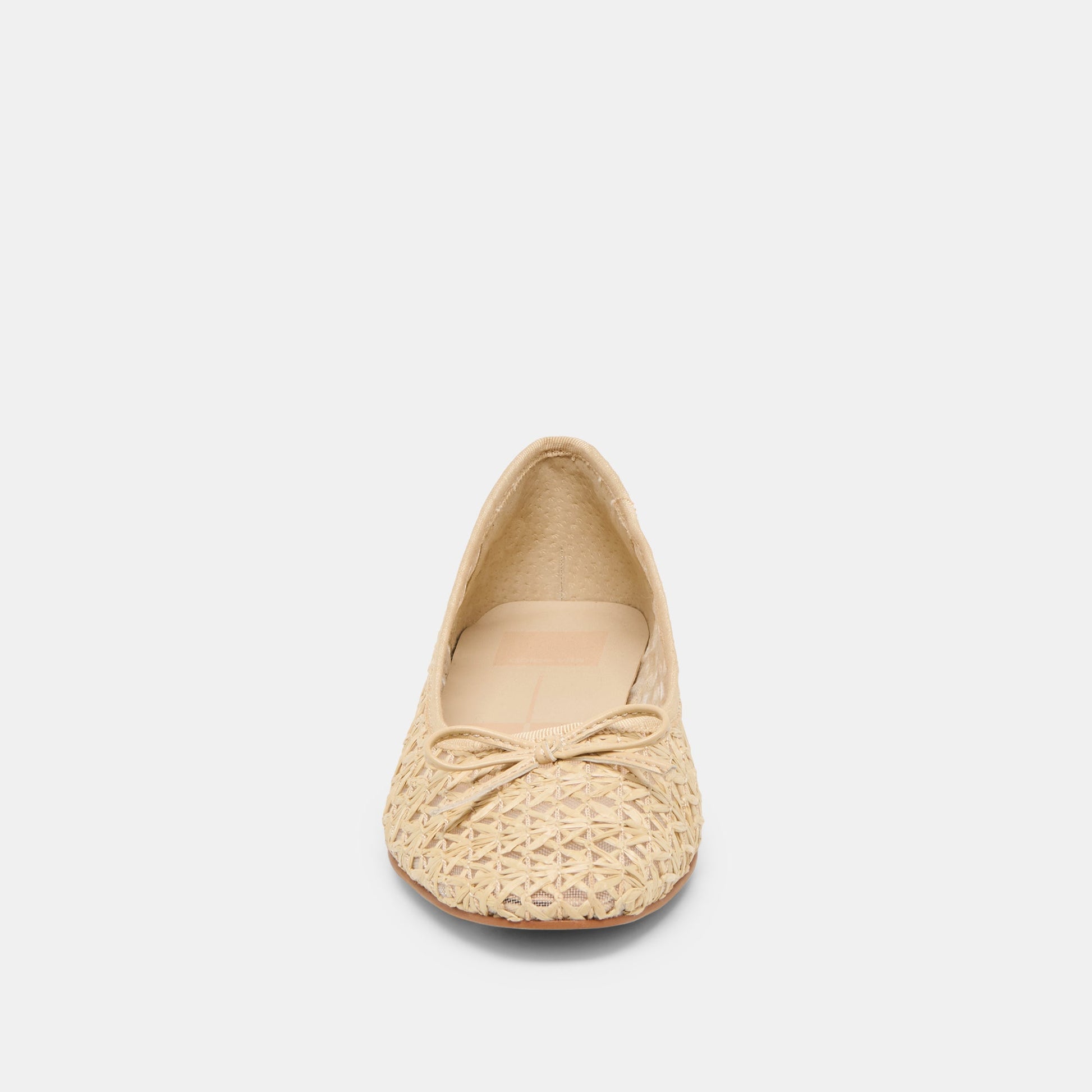 Dolce Vita Ulicia Lt Natural Cross Hatch Raffia Ballet Flats