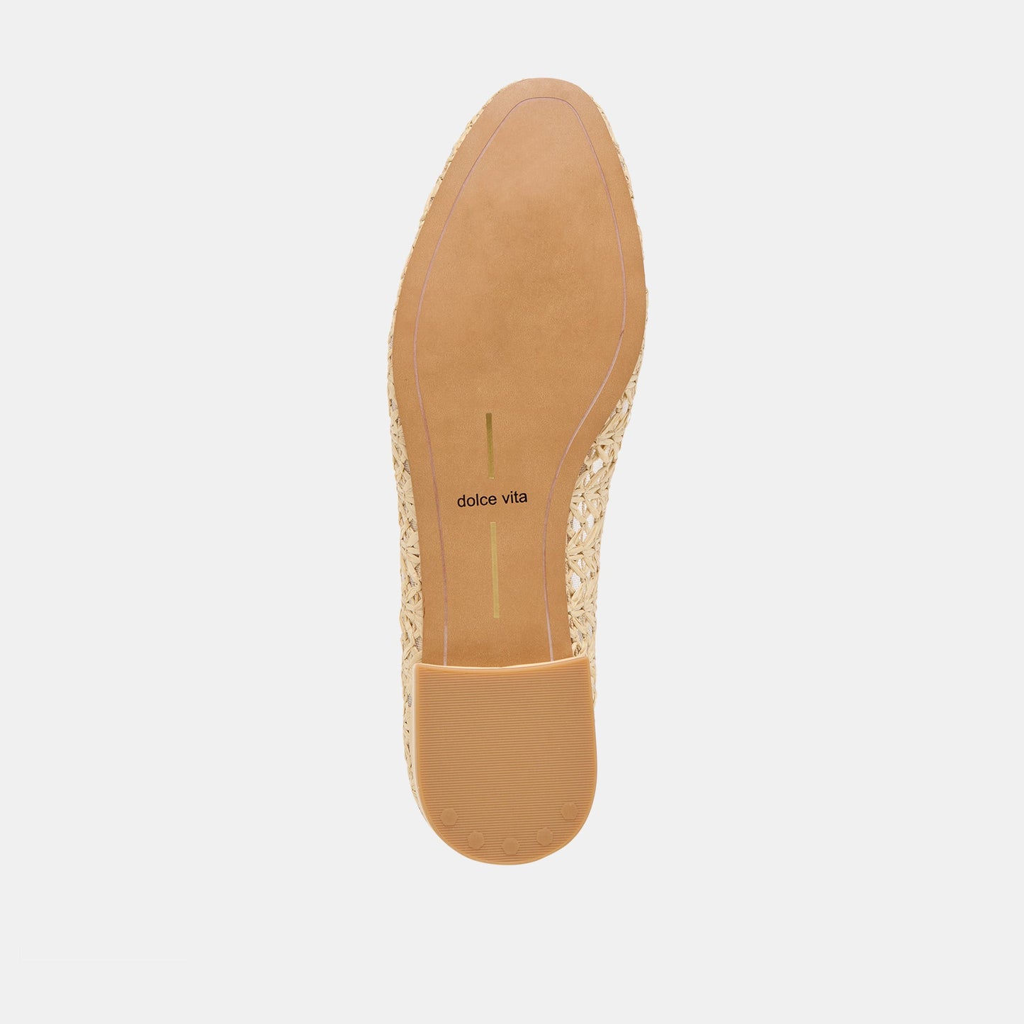 Dolce Vita Ulicia Lt Natural Cross Hatch Raffia Ballet Flats