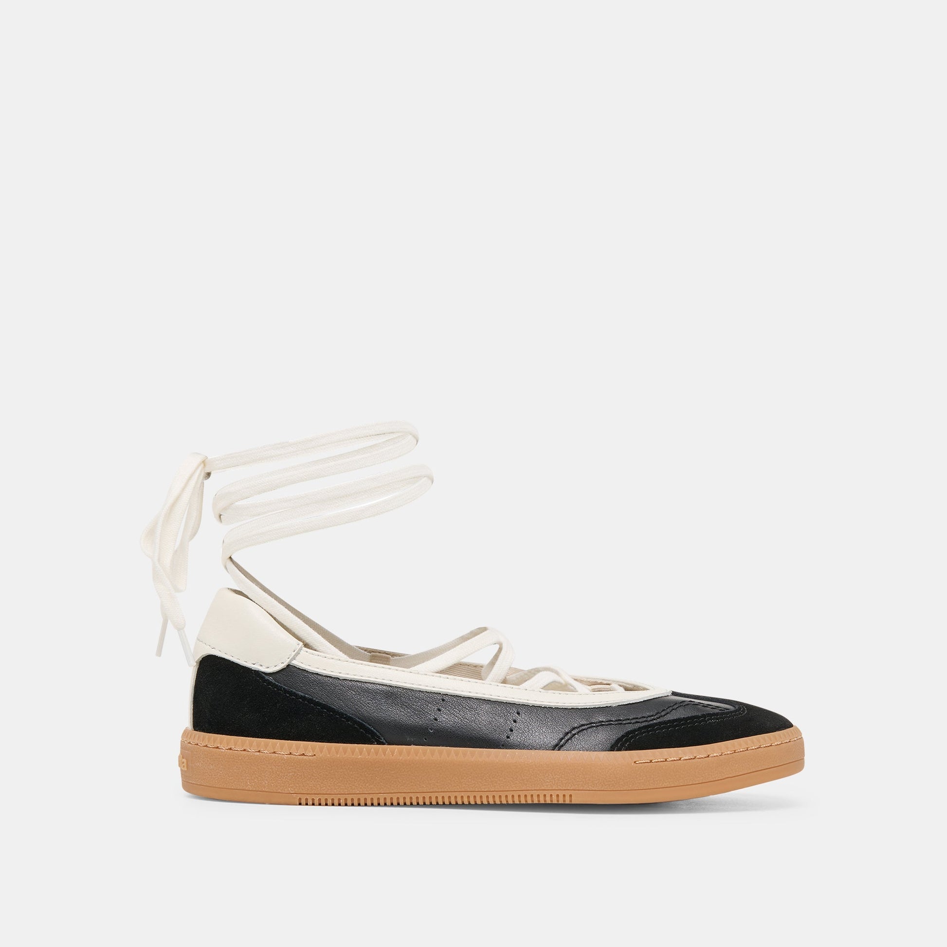 Dolce Vita Nyomie Black Leather Sneakers