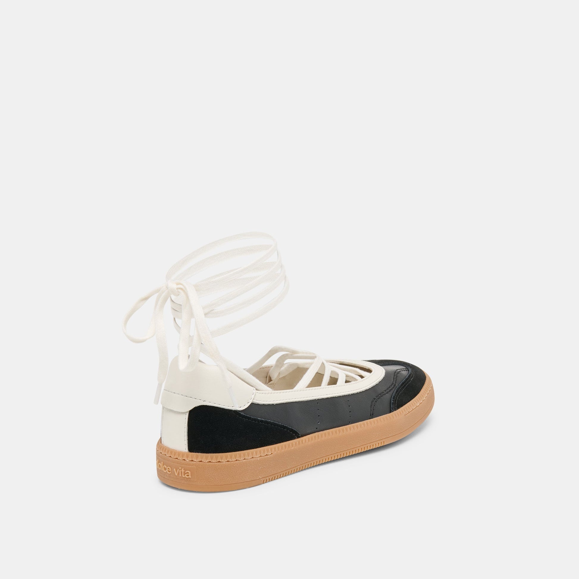 Dolce Vita Nyomie Black Leather Sneakers