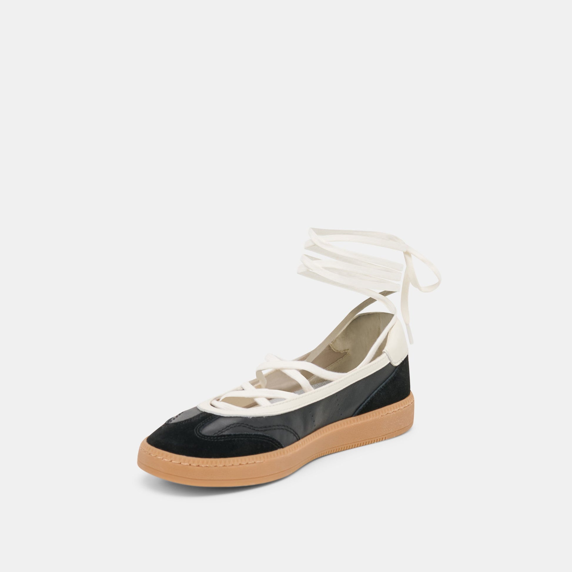 Dolce Vita Nyomie Black Leather Sneakers