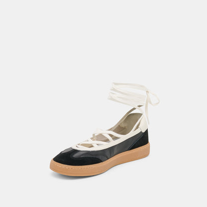 Dolce Vita Nyomie Black Leather Sneakers