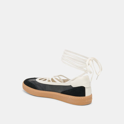 Dolce Vita Nyomie Black Leather Sneakers