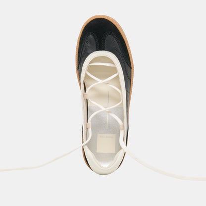 Dolce Vita Nyomie Black Leather Sneakers
