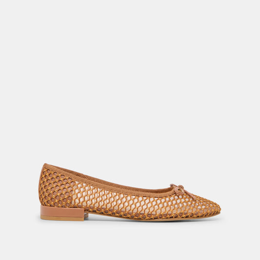 Dolce Vita Ulicia Coral Woven Mesh Ballet Flats