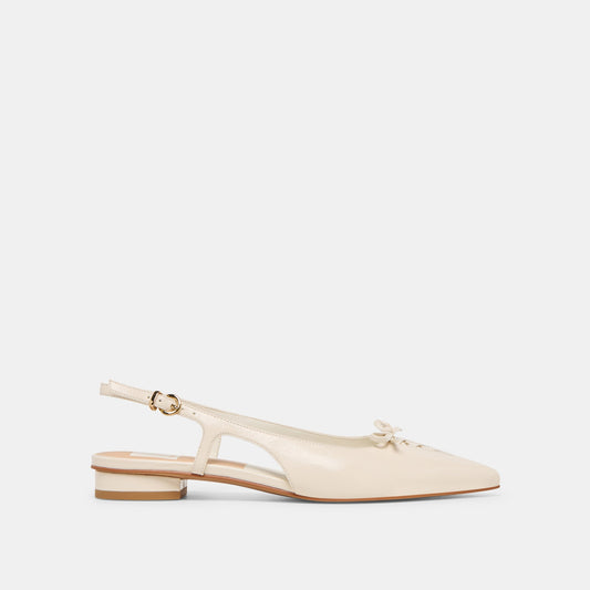 Dolce Vita Owana Off White Leather Flats