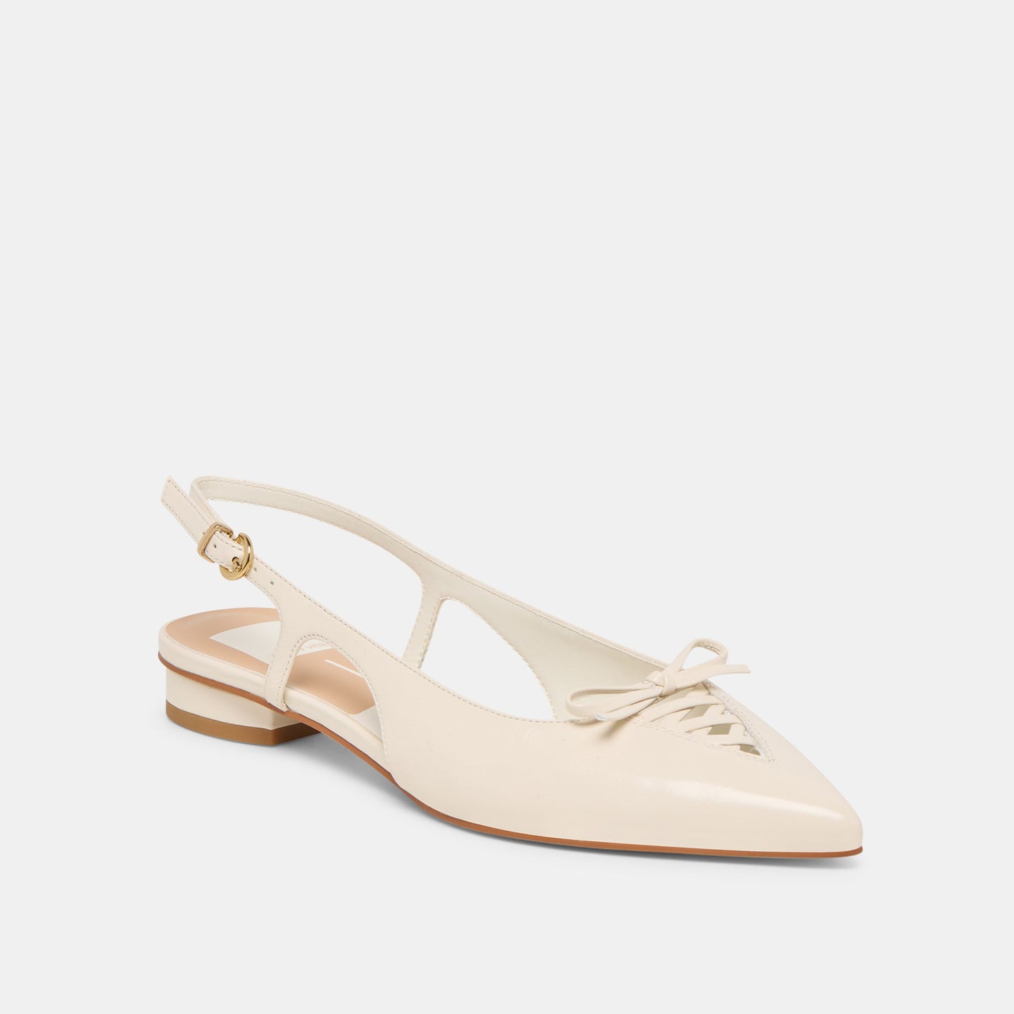 Dolce Vita Owana Off White Leather Flats