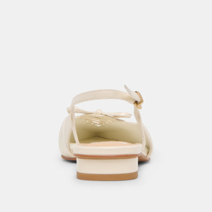 Dolce Vita Owana Off White Leather Flats
