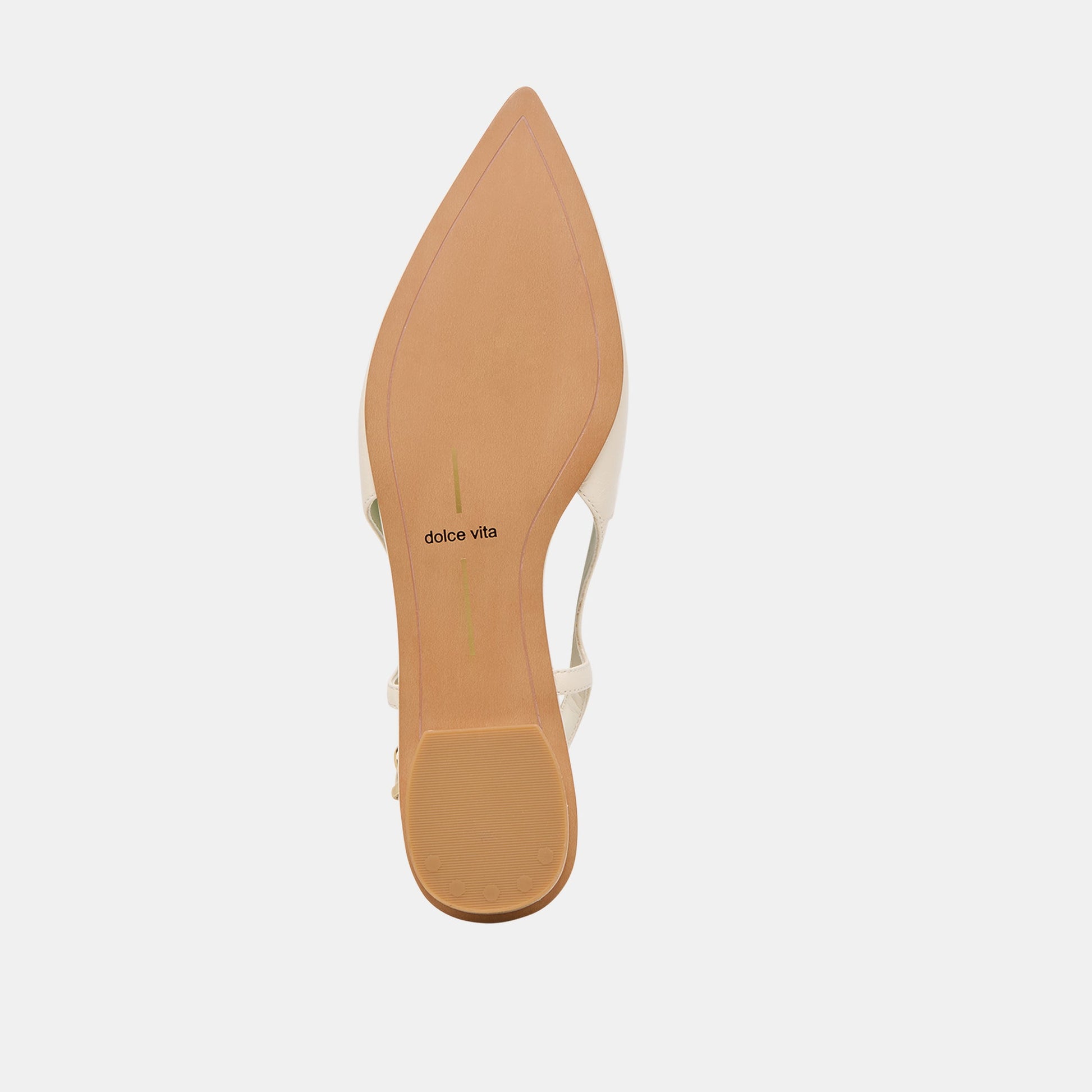 Dolce Vita Owana Off White Leather Flats