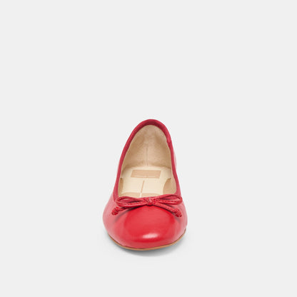 Dolce Vita Ritla Cherry Leather Ballet Flats