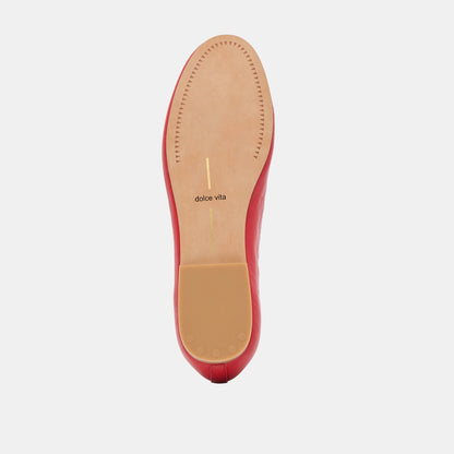 Dolce Vita Ritla Cherry Leather Ballet Flats