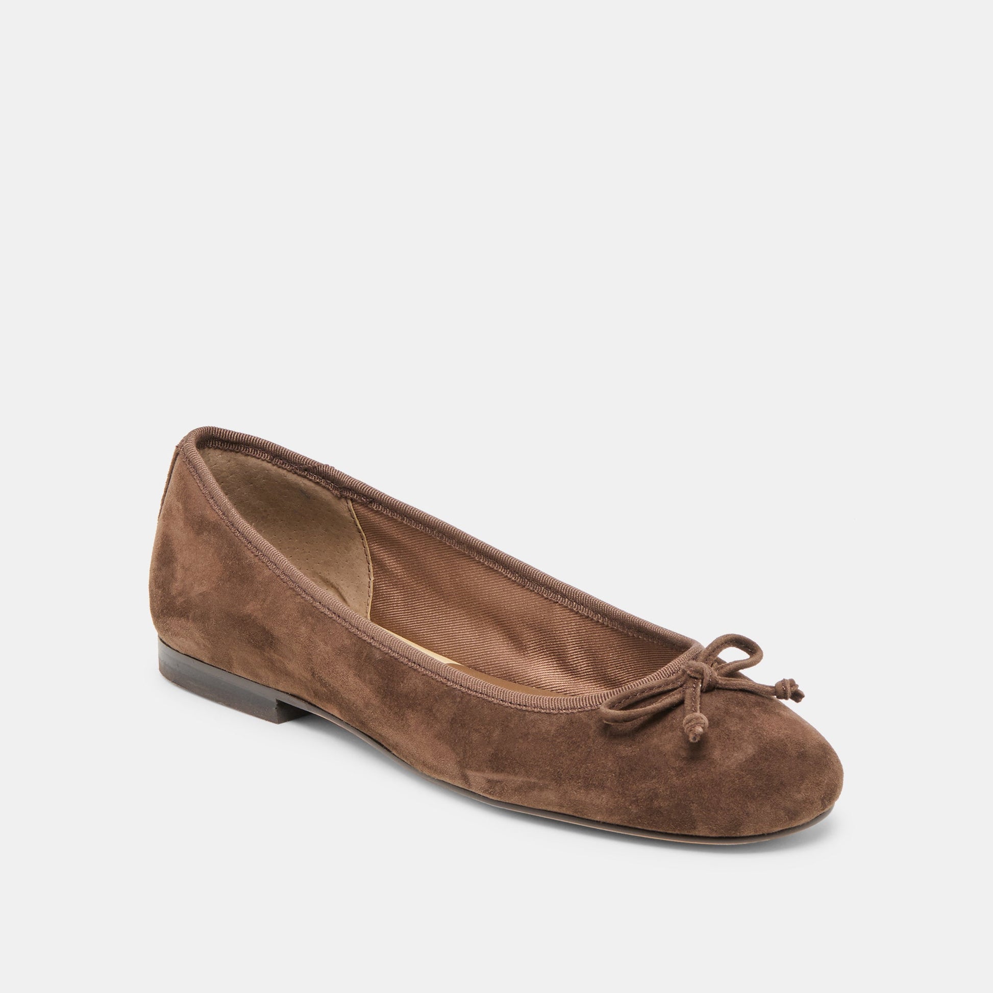 Dolce Vita Ritla Dk Brown Suede Ballet Flats