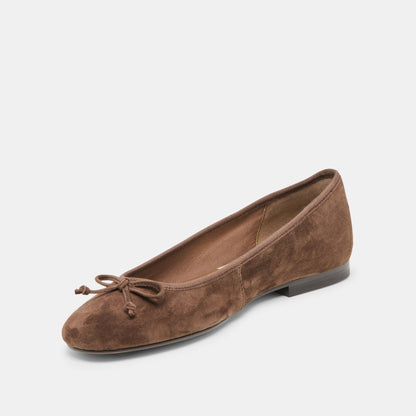 Dolce Vita Ritla Dk Brown Suede Ballet Flats