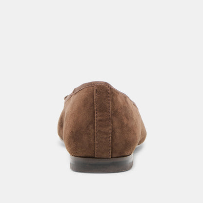 Dolce Vita Ritla Dk Brown Suede Ballet Flats
