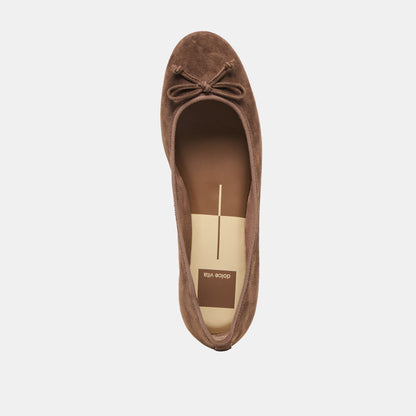 Dolce Vita Ritla Dk Brown Suede Ballet Flats