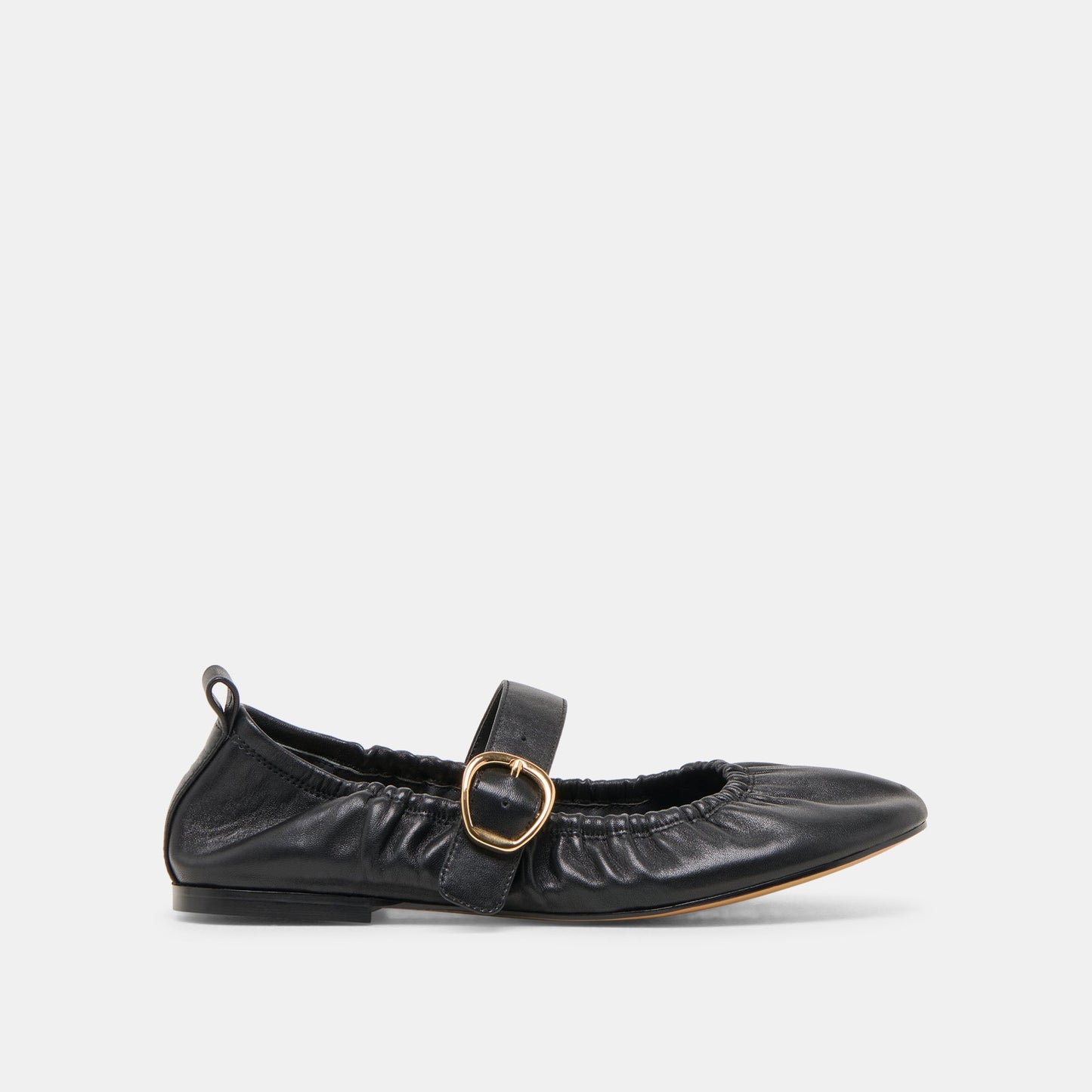Dolce Vita Caely Black Leather Ballet Flats