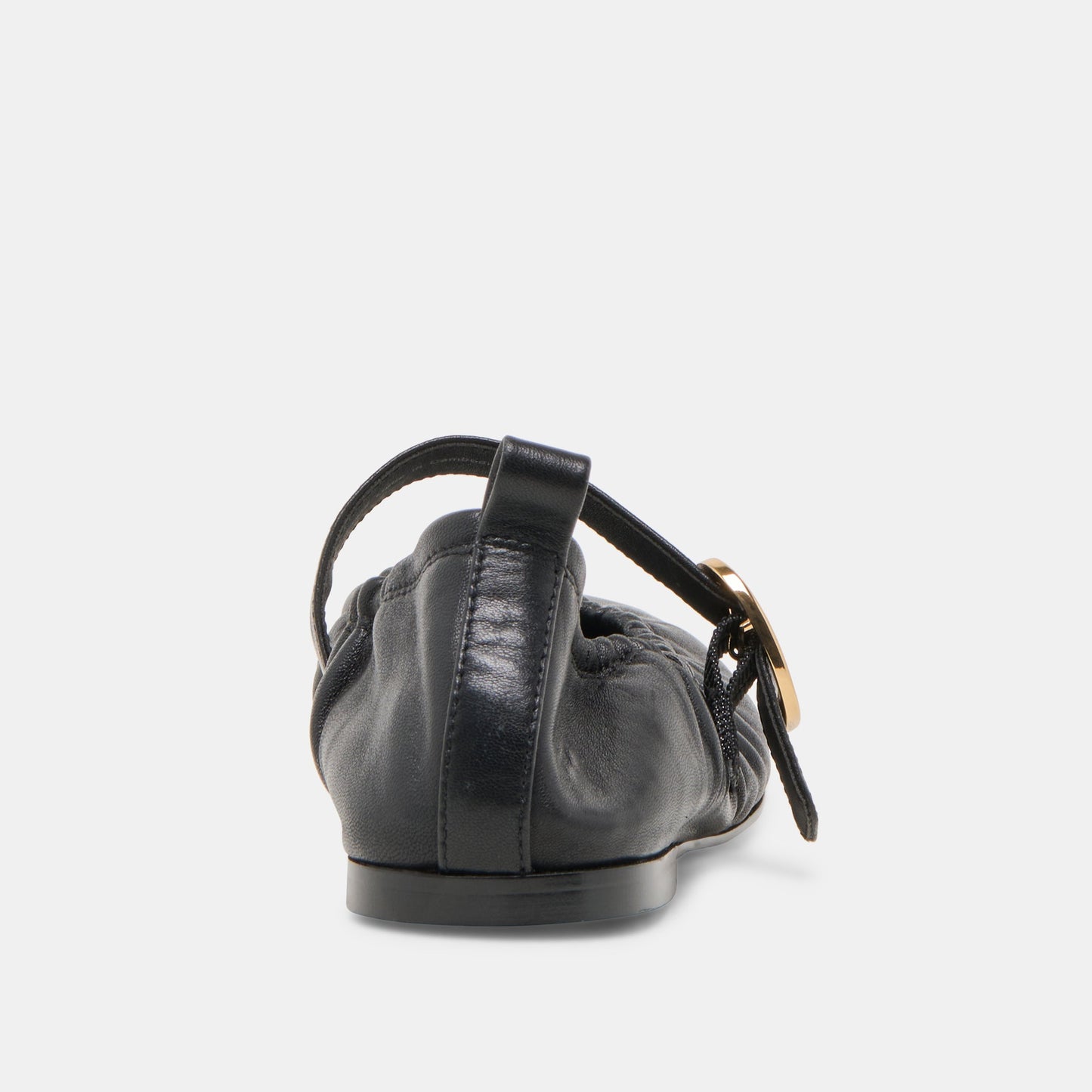 Dolce Vita Caely Black Leather Ballet Flats